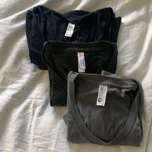 American Apparel Lot of 3 Shirts Medium